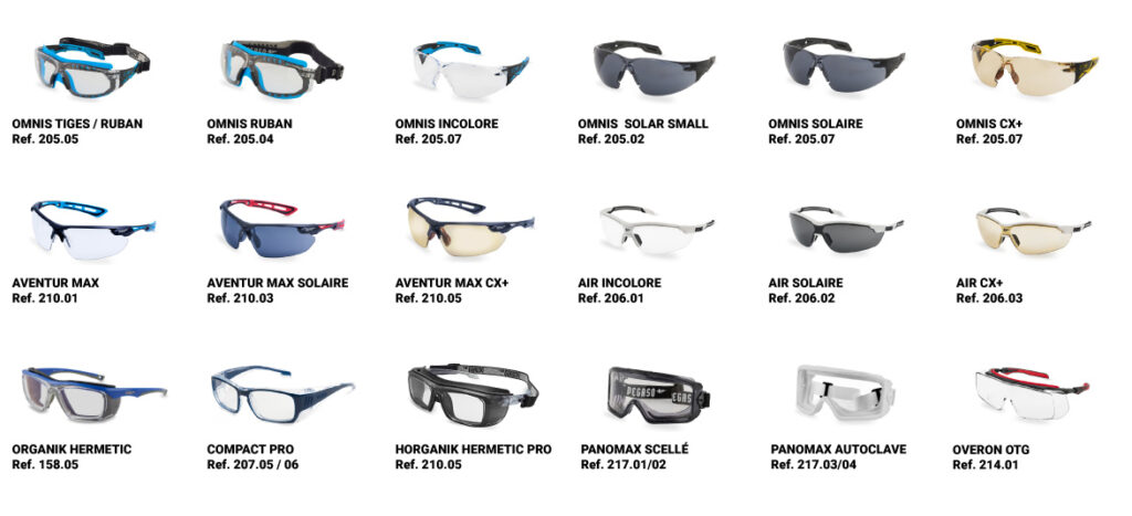 Lunettes de sécurité anti-buée et anti-rayures